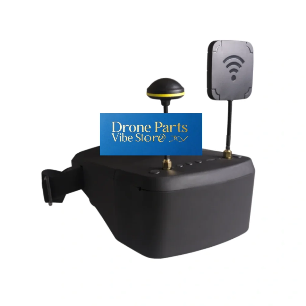DronePFPV Goggles 5.8GHz 40ch Receiver With DVR 5 Inch 800x480 HD Screen Built-in 3.7V/2000mA Battery For RC FPV Drone