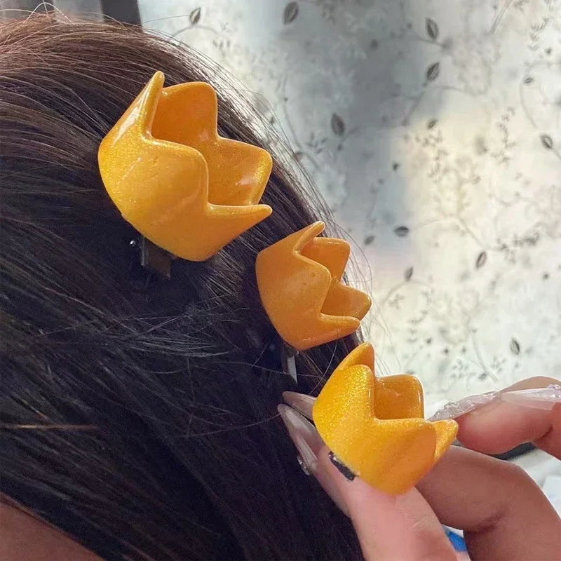 Niedliche 3D Goldene Mini-Kronen-Haarspangen Kawaii Seitenpony-Clips Haarnadeln Kopfbedeckung für Cosplay Damen Tägliche Haarspangen Haaraccessoires – Detail 6