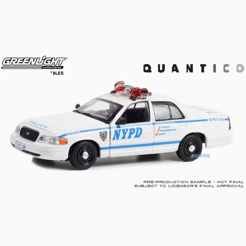 GreenLight 1:43 Scale Police Quantico 2003 Ford Crown Victoria Alloy Car Model Classics Adult Souvenir Gift Static Display