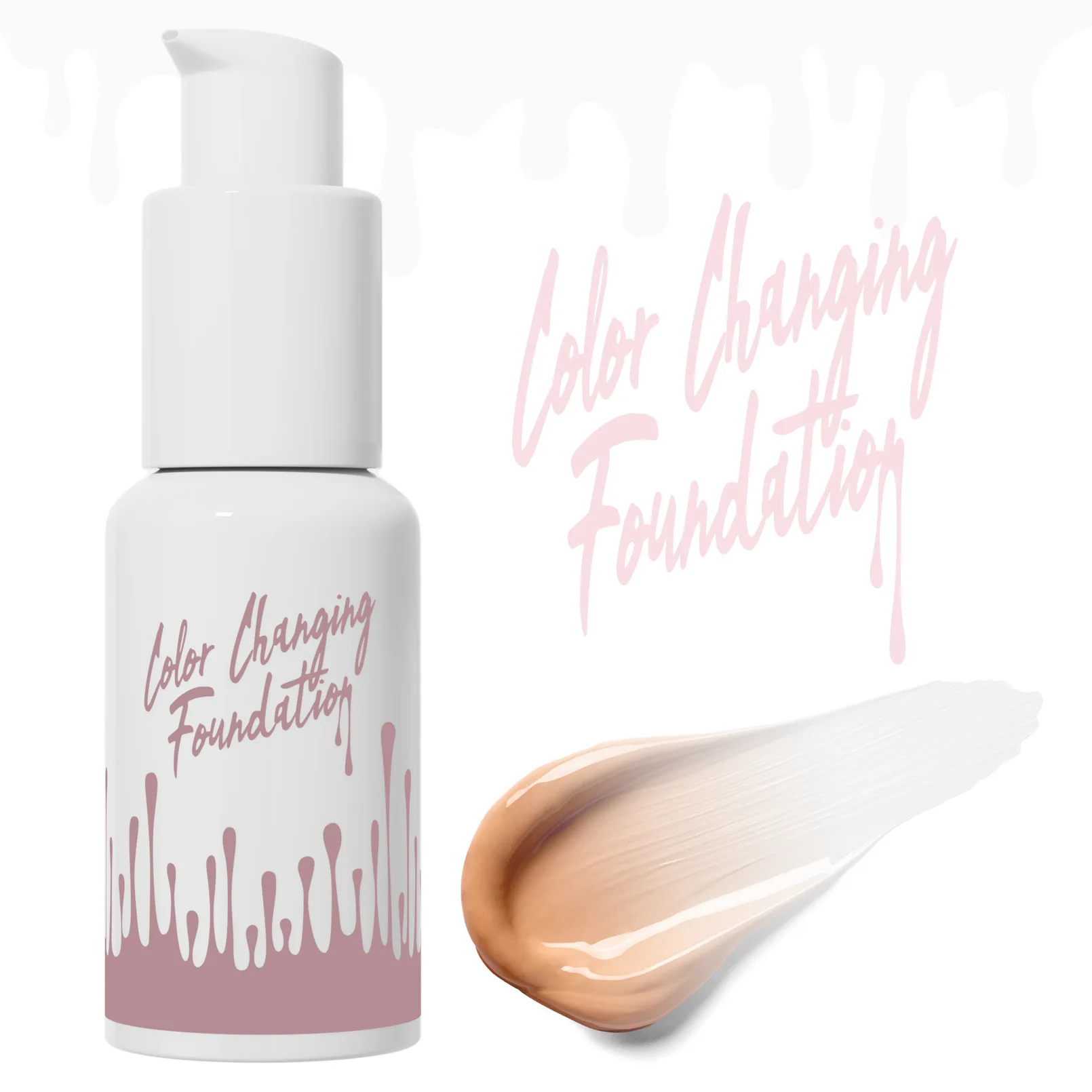 Magic Color Changing Liquid Foundation Moisturizing Longwearing Lightweight Tone Matching Flawless Makeup Face Base Cream