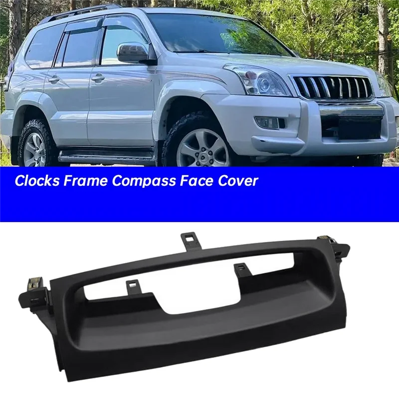 ساعة رقمية عرض لوحة الإطار غطاء الوجه لتويوتا برادو LC120 2003-2009 لوحة سيارة الساعات إطار البوصلة