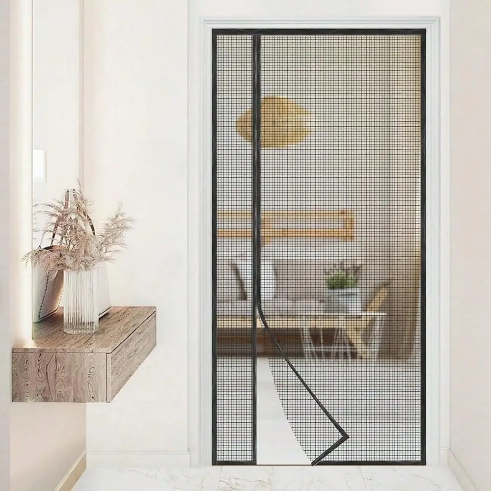 

Screen Door,Reversible Left Or Right Side Opening, Mesh Door Screen Mag.Netic Closure,Keep Bugs Out,Pet And Kidsssss Friendly,
