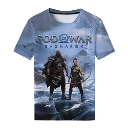 New God Of War T-Shirts Popular Game 3D Print Streetwear Men Women Casual Fashion Oversized T Shirt Cool Kids Tees Tops Clothing