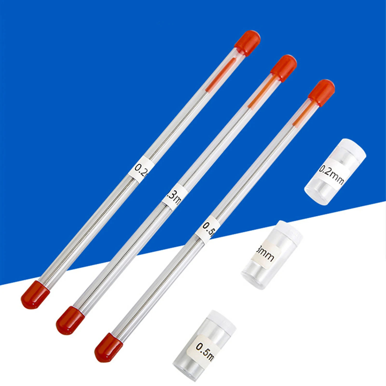 3X repuestos de aerógrafo 0,2/0,3/0,5mm boquillas de rociador para aerógrafos pistola pulverizadora boquilla de aerógrafo de acero aguja repuestos