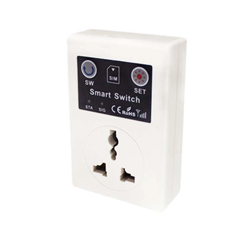 GSM Power Socket Intelligent Relay Switch Smart Remote Control Home Automation Appliance By Phone Call SMS APP UK Plug