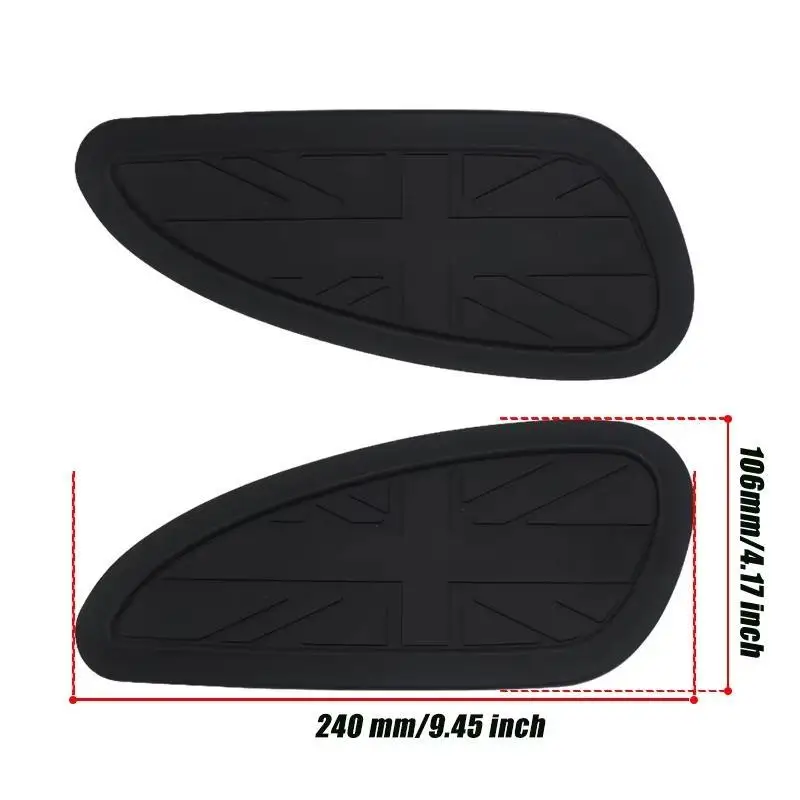 Universal Retro Motorcycle Gas Fuel Tank Side Silicone Stickers Anti-Slip for Harley Triumph Royal Enfield Scrambler view 4