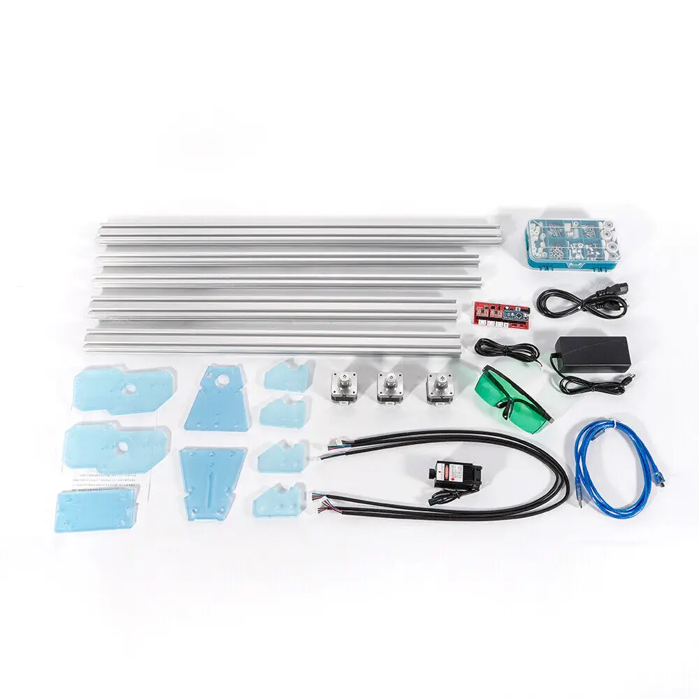 3000mw CNC Laser Engraving Machine Cutting Printer Desktop DIY Engraver with Laser Head