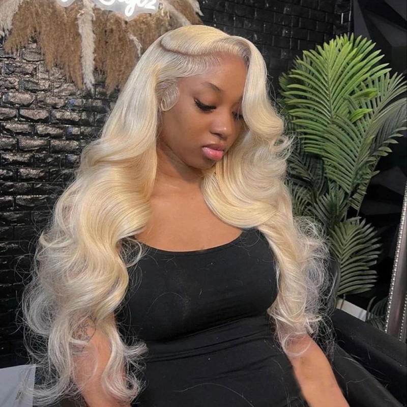 613 Blonde Wig 13x6 Lace Frontal Human Hair Wig Transparent Body Wave 13x4 Brazilian Remy Lace Front Wig For Black Women