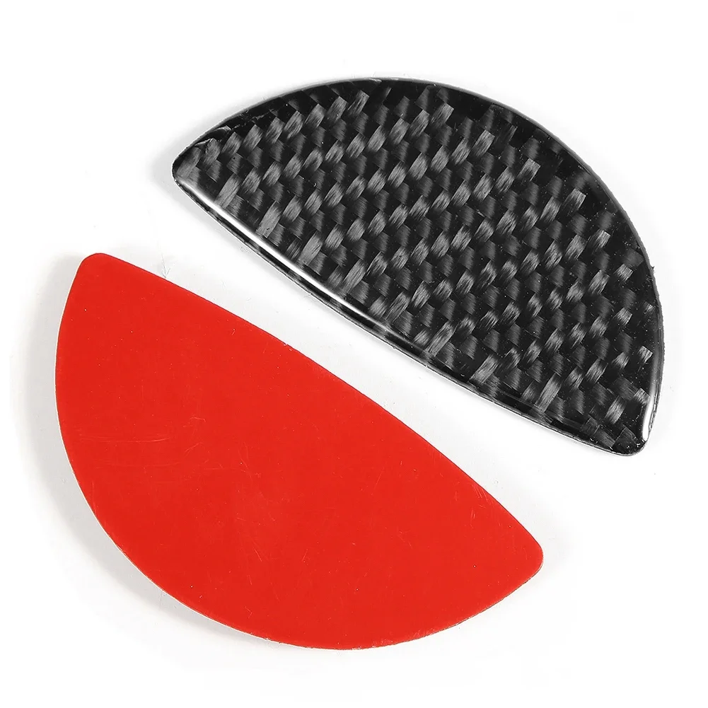 2Pcs Carbon Fiber Car Interior Door Handle Cover Preservation Sticker Trim Fit For Mini Cooper R55/R56/R60