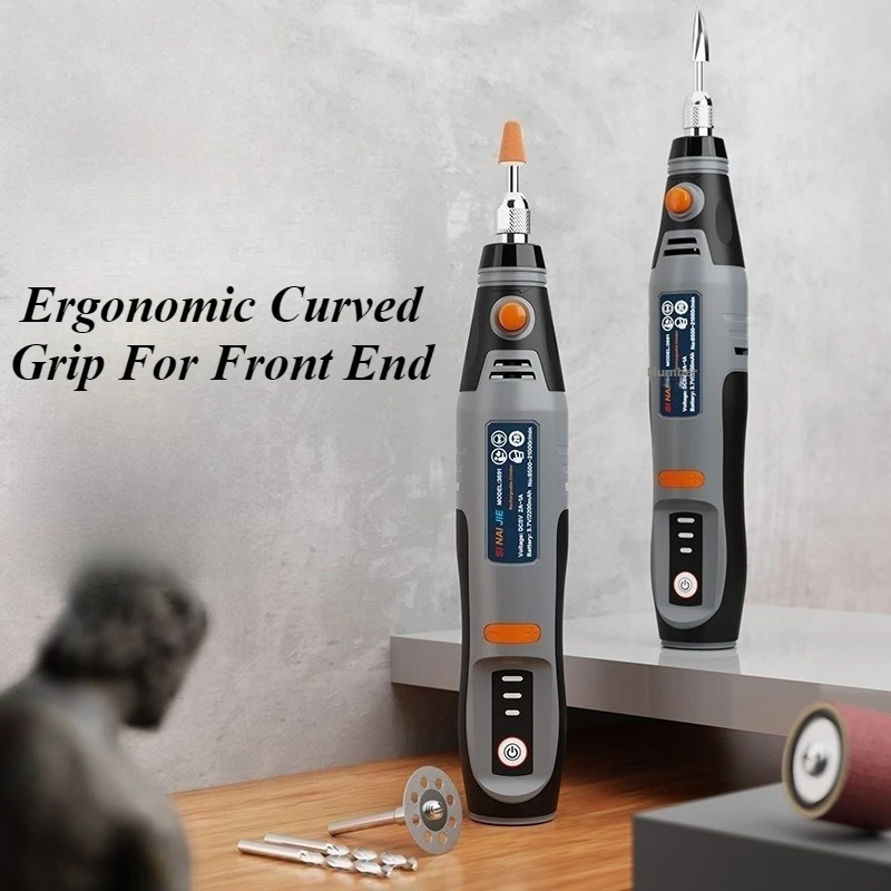 صدمة كهربائية طلاء الأظافر امرأة مانيكير القاطع آلة لاسلكية المهنية الأظافر المعدات متعددة الوظائف الأظافر ساندر #3