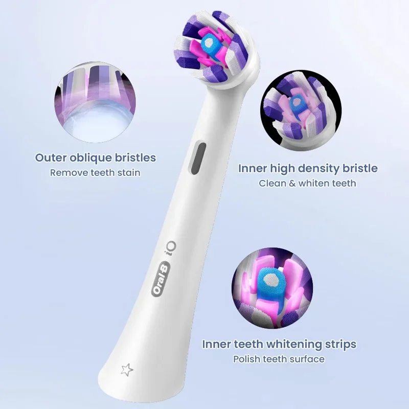 Oral IO Replacement Electric Toothbrush Head Gentle Care / Ultimate Clean Replacement Brush Heads For Deeper Plaque Removal
