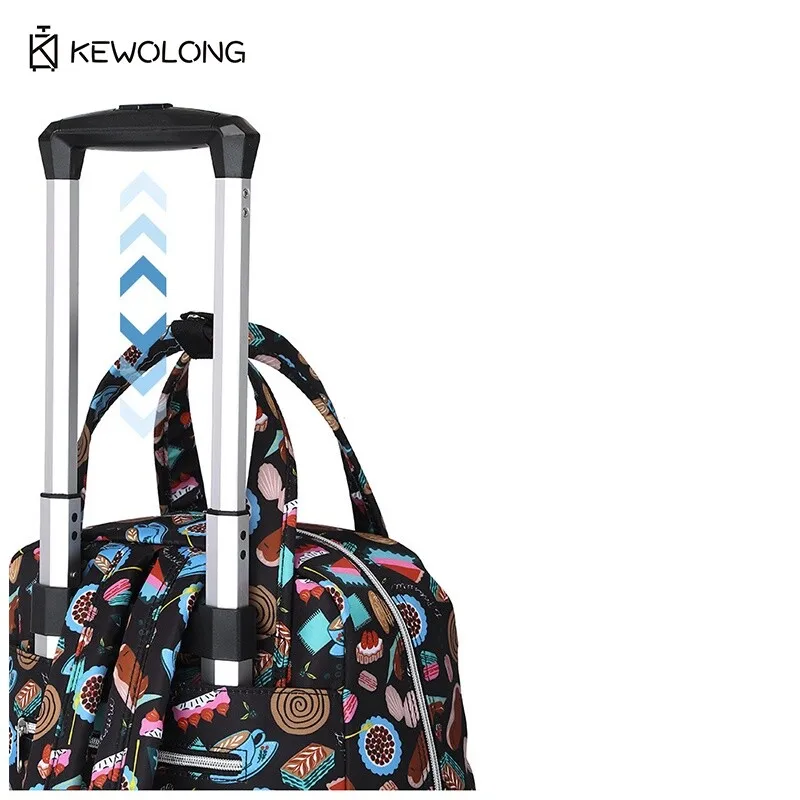 折りたたみ式トロリーバックパック オックスフォードモード トラベルバッグ 軽量機内持ち込み荷物 360度回転 °   ホイールと隠しストラップ