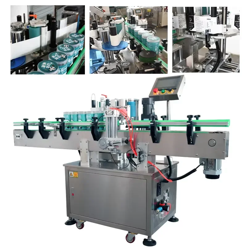 【2026】 Two-Sided Labeling Machine for Square Plastic Bucket Medical Bucket Square Plastic Bucket Sticker Paper Packaging