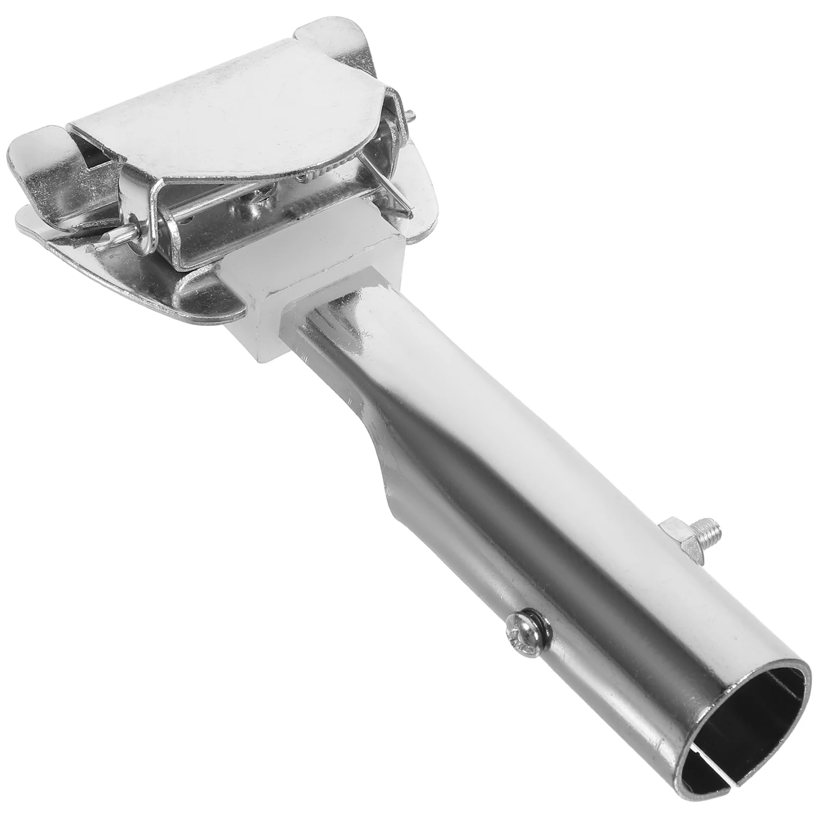 Bar Clamps Mop Rod Chuck Pole Head Replacement Stick for Floor Cleaning Silver Clip