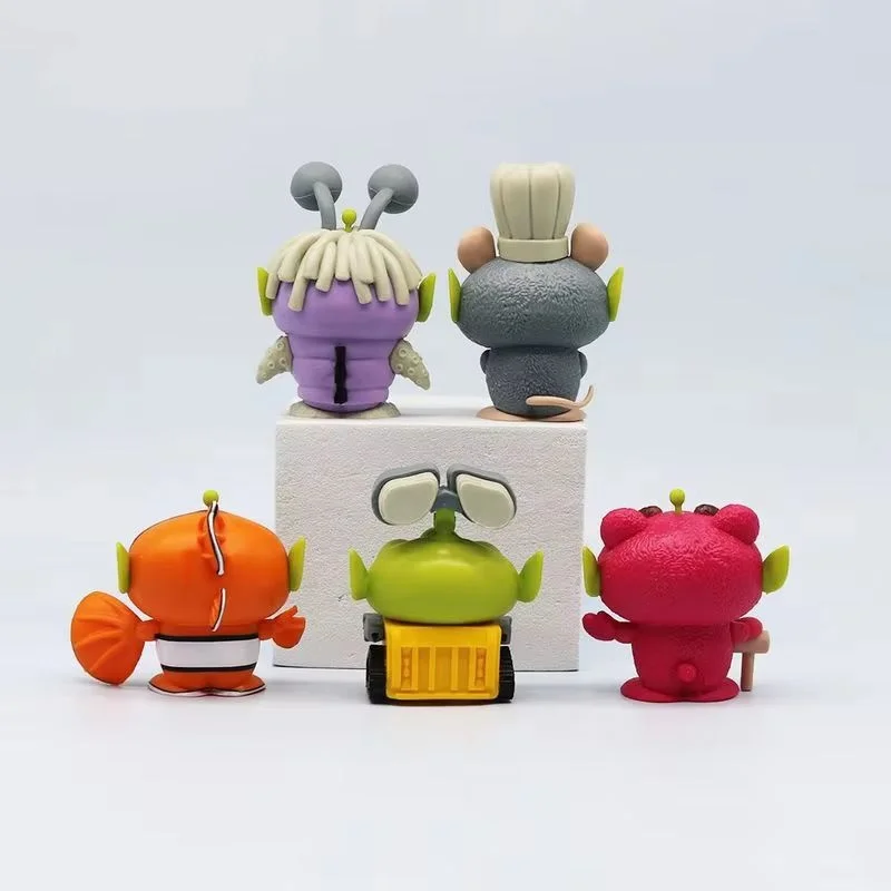 Disney Pixar Cartoon Figure Alien Cosplay Series 5pcs/set 6-8cm Decoration Toy Story Three Eyes Alien Ornament Kids Gift Toy