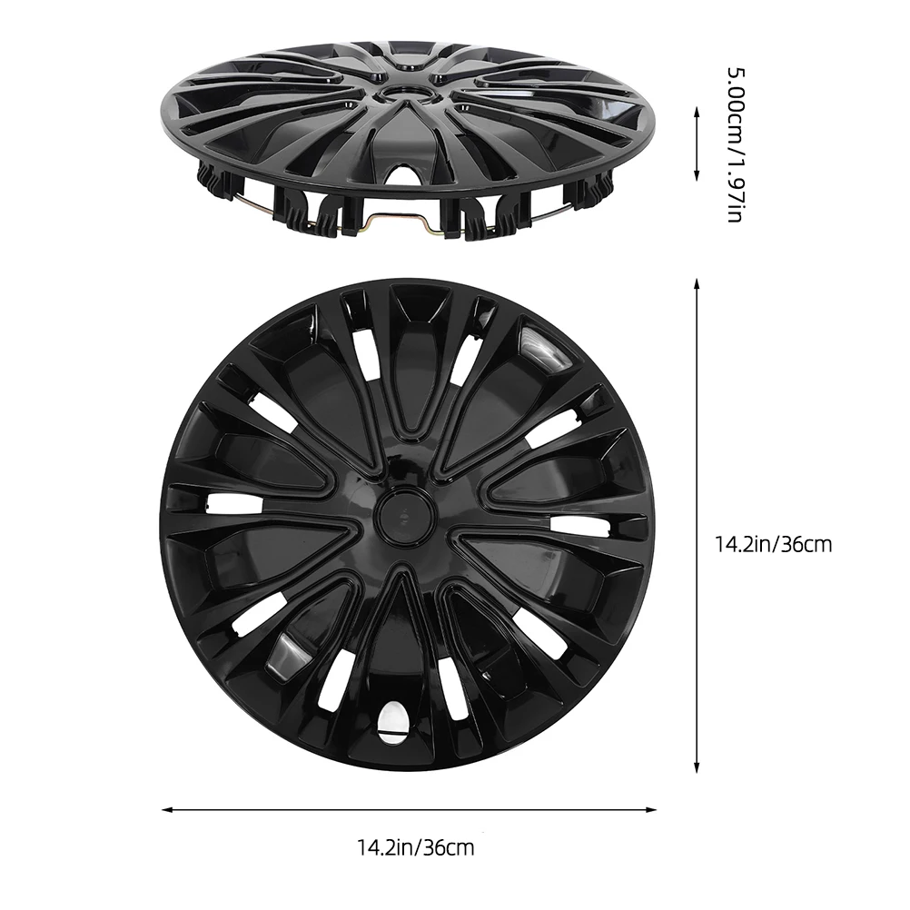 

Universal 13 Inch Car Wheel Hub Covers Decorative Rim Caps PP Material Quick Installation Automotive Tire Accessories