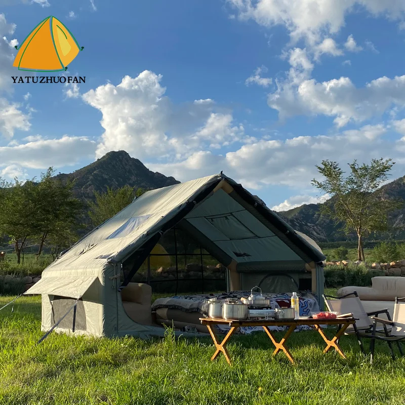

Mushe 6.4 Large Space For Family Outdoor Comfortable Inflatable Camping Tent High Quality Oxford Fabric 3-4 Person