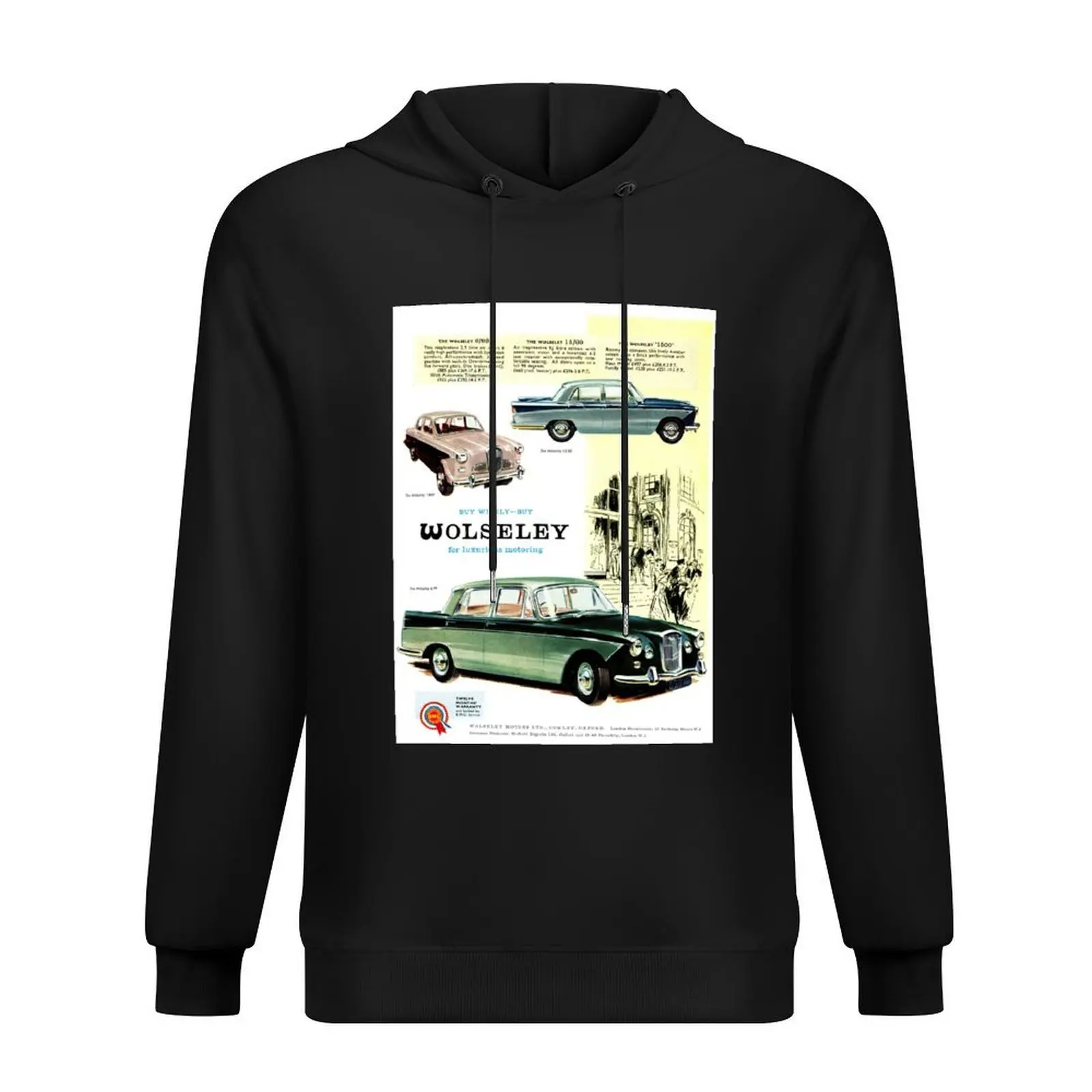 

Vintage Wolseley car advert Hoodie clothes for men men wear korean clothes autumn hoodie