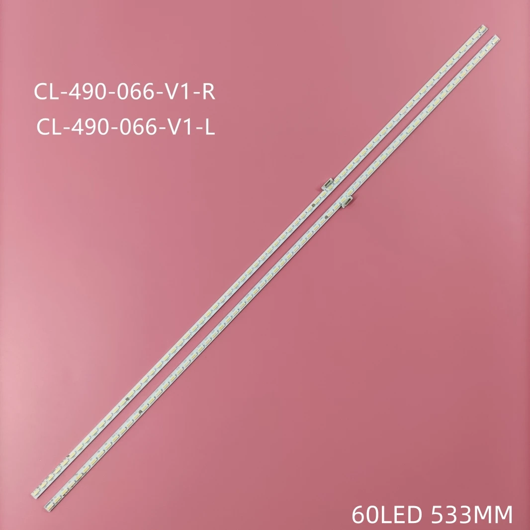 Faixa de LED 66 lâmpadas para Philips 49PUS7101 49PUS7181 49PUS7100 LK 10024664 -A0 CL-490-066-V1-RL 11800819 -A0 TPT490U2-EQLSHA.G