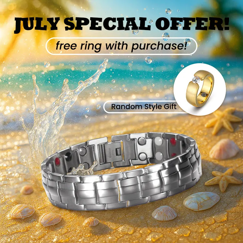 

RainSo Stainless Steel Bracelet For Men With Magnetic Snap Men's Bracelet Viking 4in1 Elements Jewelry Ferromagnetic Material