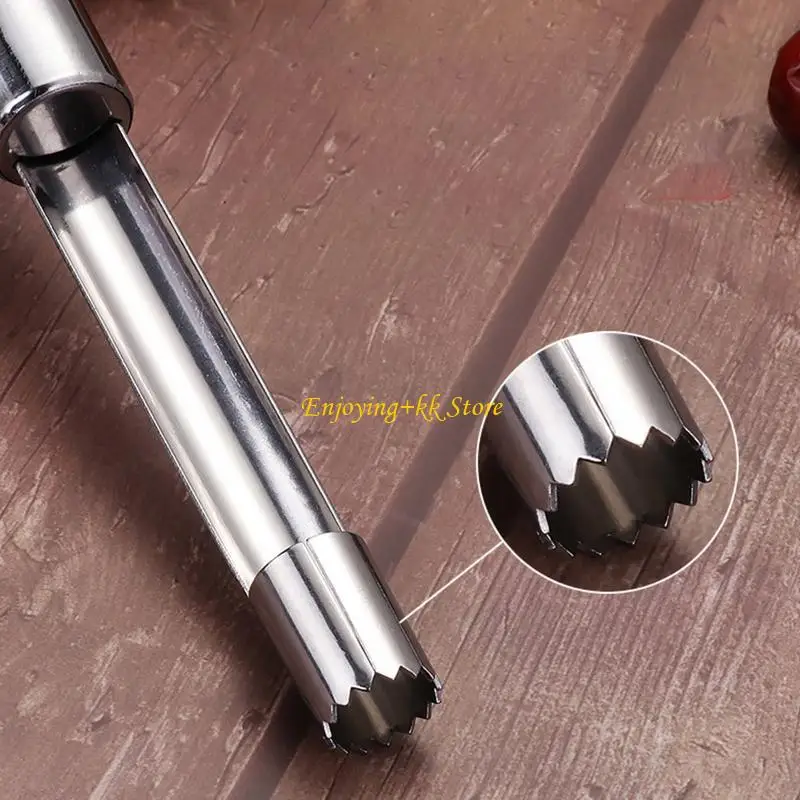 

Q1JB 4x Stainless Steel Fruit Corer Kitchen Fruit Remover Tool Pear Seed Remover