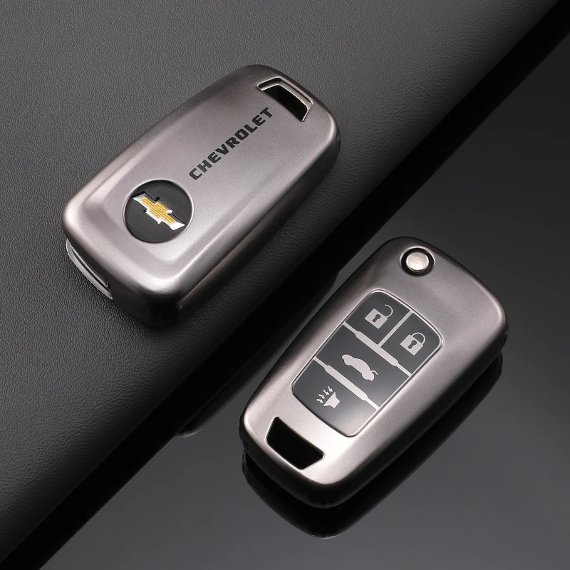 TPU Car Key Case Cover Shell Holder Fob For Chevrolet Cruze Aveo Trax Sail Malibu Captiva Prism Spark Key Protection Accessories