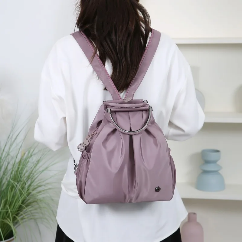 

2025 повседневные оксфордские креативные новые однотонные рюкзаки большой вместимости, высококачественные индивидуальные женские сумки через плечо для поездок на работу