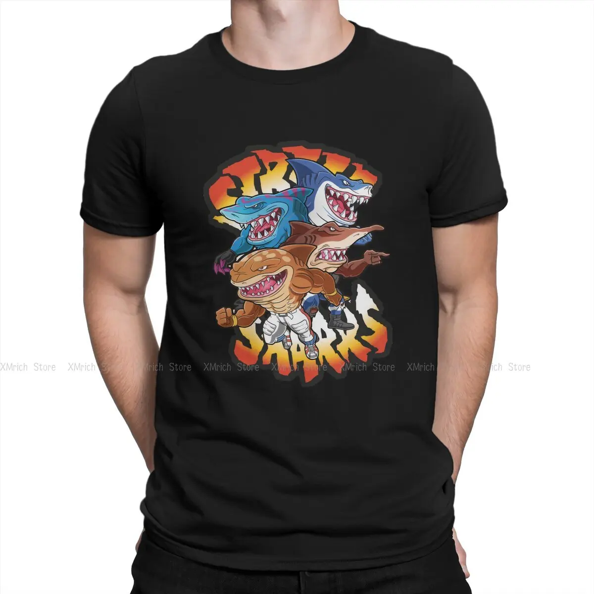 

Street Warriors Essential Unique TShirt Street Sharks Jab Animated Leisure T Shirt Hot Sale T-shirt For Men Women