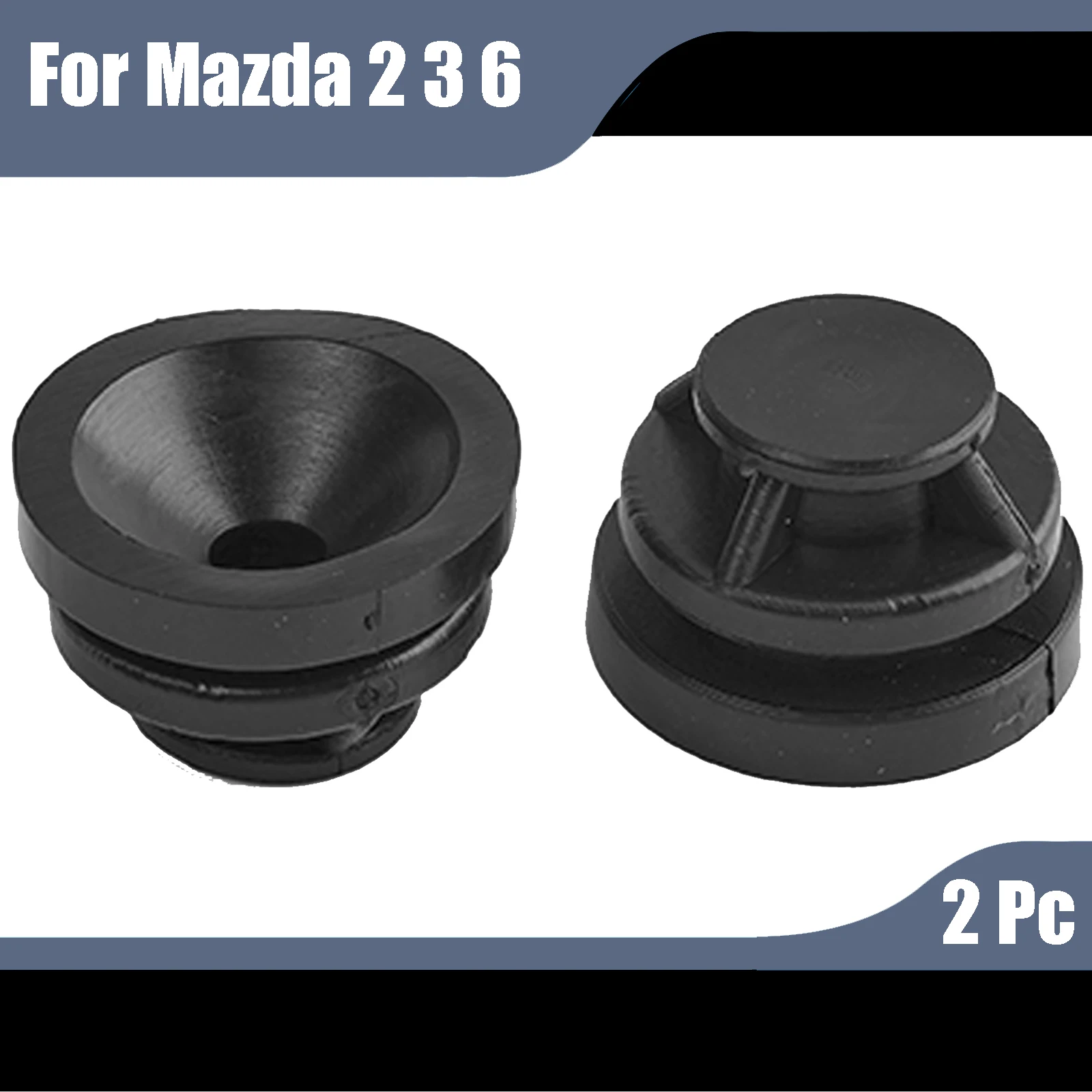 For Mazda Axela Atenza CX4 CX5 2Pcs Engine Upper Cover Trim Rubber Grommet Mounting Bush Buffer Sleeve Pad Guard Plate Cushion