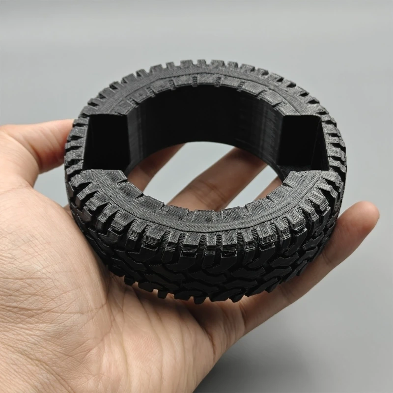  Modern 3D Printed Tire Inspired Name Card Stand Holder With Matte Finish And Deeply Card Slot For Easy Access