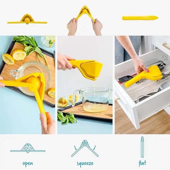 Hand Press Juicer Handheld Lemon Citrus Juicer Fruit Hand Press Juicer Manual Food Processor Juice Fast Squeezer view 2