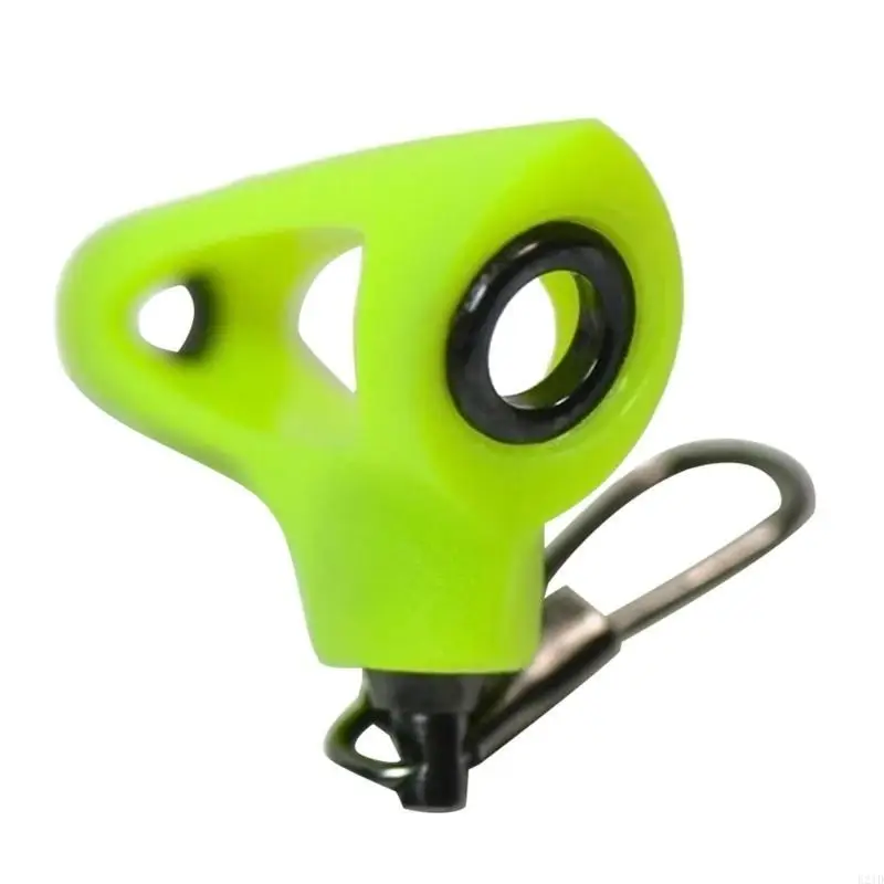 4Pcs Plastic Head Swivels Hooking Fishing Sinkers Slip Clip Clear Fishing Weight Slide for Braids Fishing Line Barbs