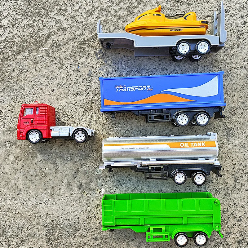 1: 64 alloy box truck engineering car model,mini flatbed trailer toy,transport car toy,wholesale