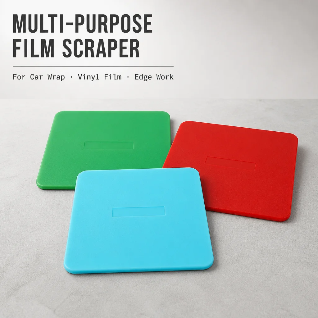 Raspador Cuadrado para Recubrimientos Automotrices - Raspador de Película de Cambio de Color Invisible para Uso Profesional