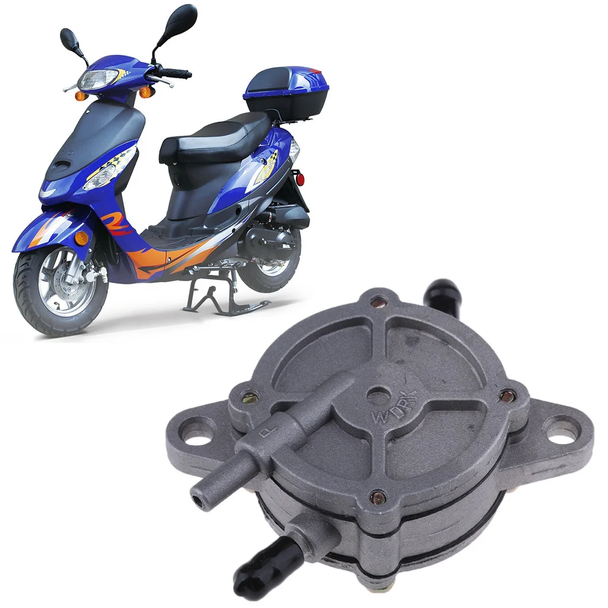Multi-Purpose Electric Fuel Pump Motorcycle Scooter ATV Petrol Fuel Gas Pump For GY6 50CC 125CC 137Qma 139Qmb 152QMI 157QMJ