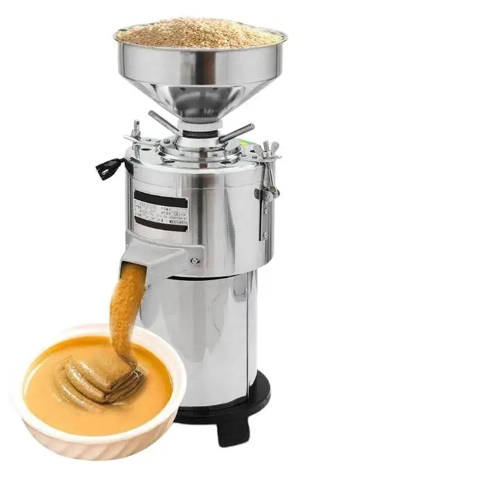 Commercial High Speed Roasted Peanut Pistachio Colloid Mill for Making Coconut Butter Household Peanut Butter Machine
