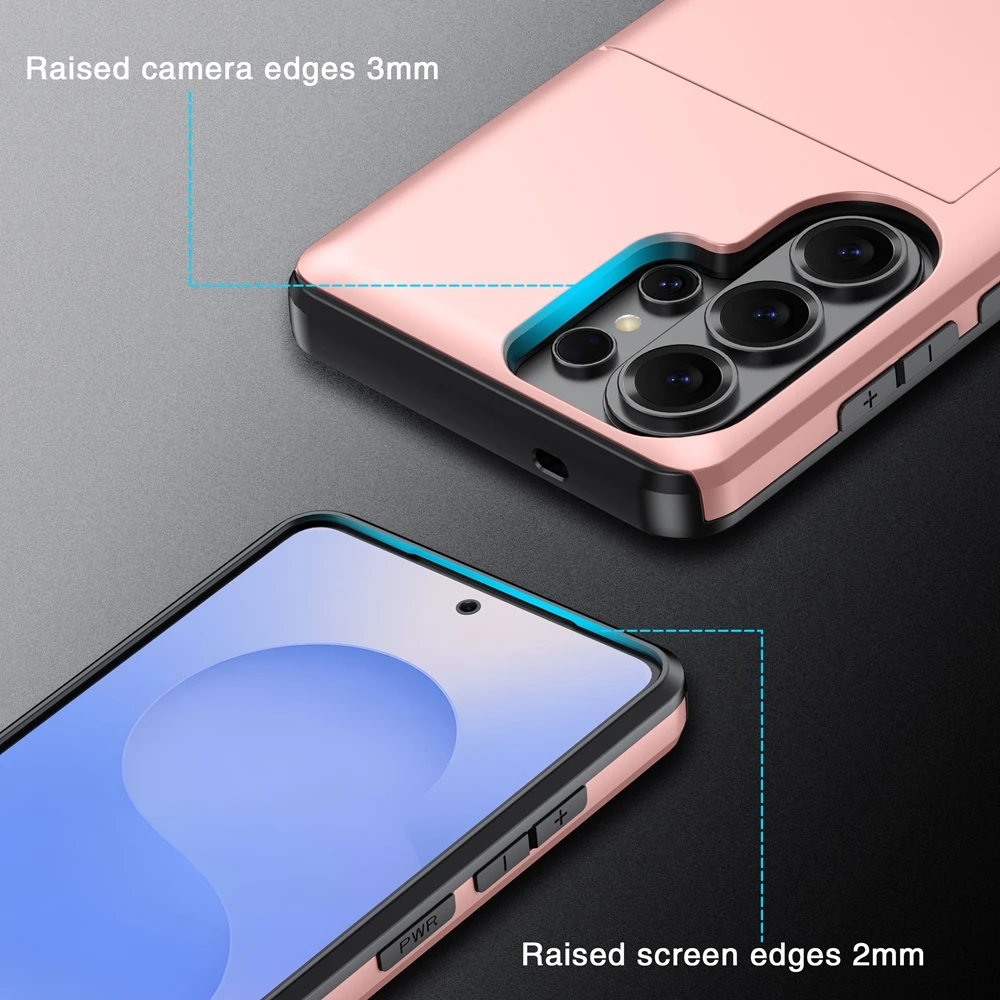 Handyhülle für Samsung Galaxy S26 S25 S24 S23 S22 S21 S20 S10 Note 20 10 FE Ultra Edge Plus Brieftasche Kartenfächer Hülle Stoßfest – Detail 17