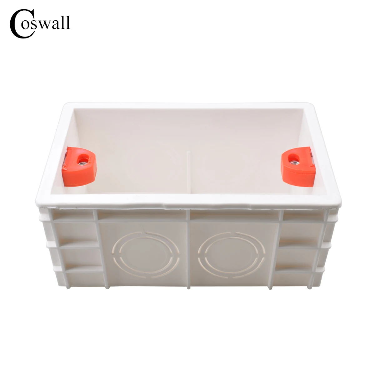 Coswall Super Quality 108mm*65mm US Standard Internal Mounting Box Back Cassette for 118mm*72mm Standard Wall Switch and Soc