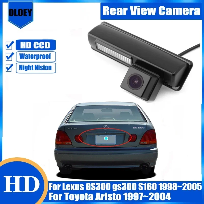 Rear View Reverse Camera Back Up Parking For Lexus GS300 gs300 S160 For Toyota Aristo HD CCD license plate camera