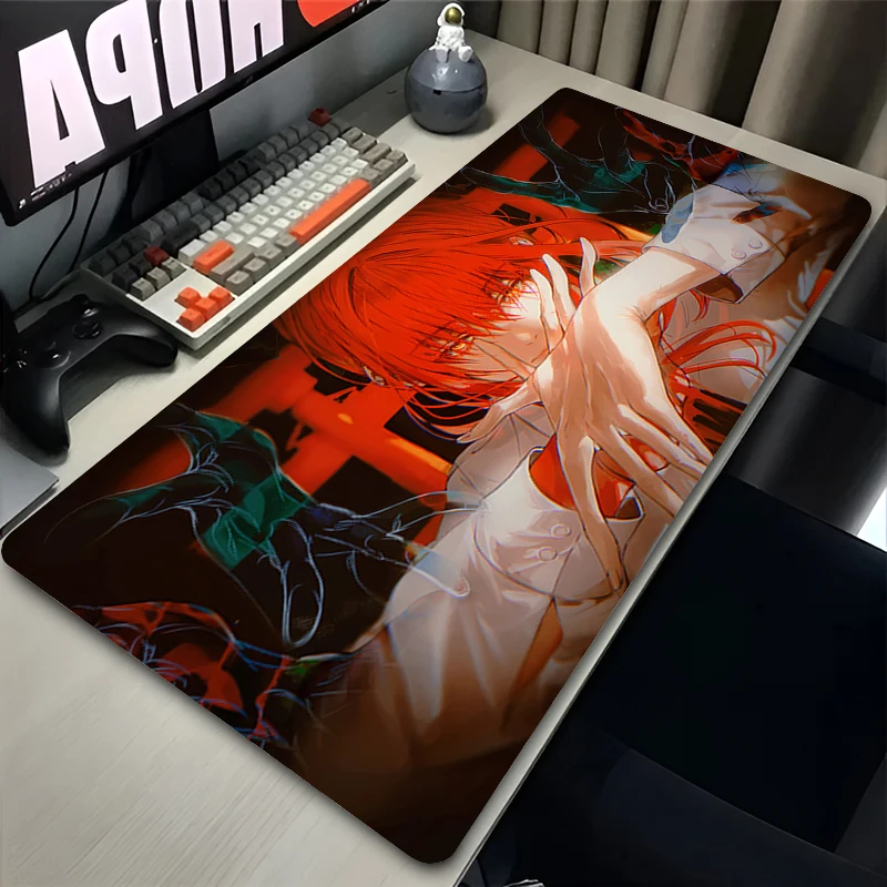 Chainsaw Man Mouse pad non-slip rubber large table pad computer accessories keyboard pad Kawaii Anime Game PC carpet Mousepad