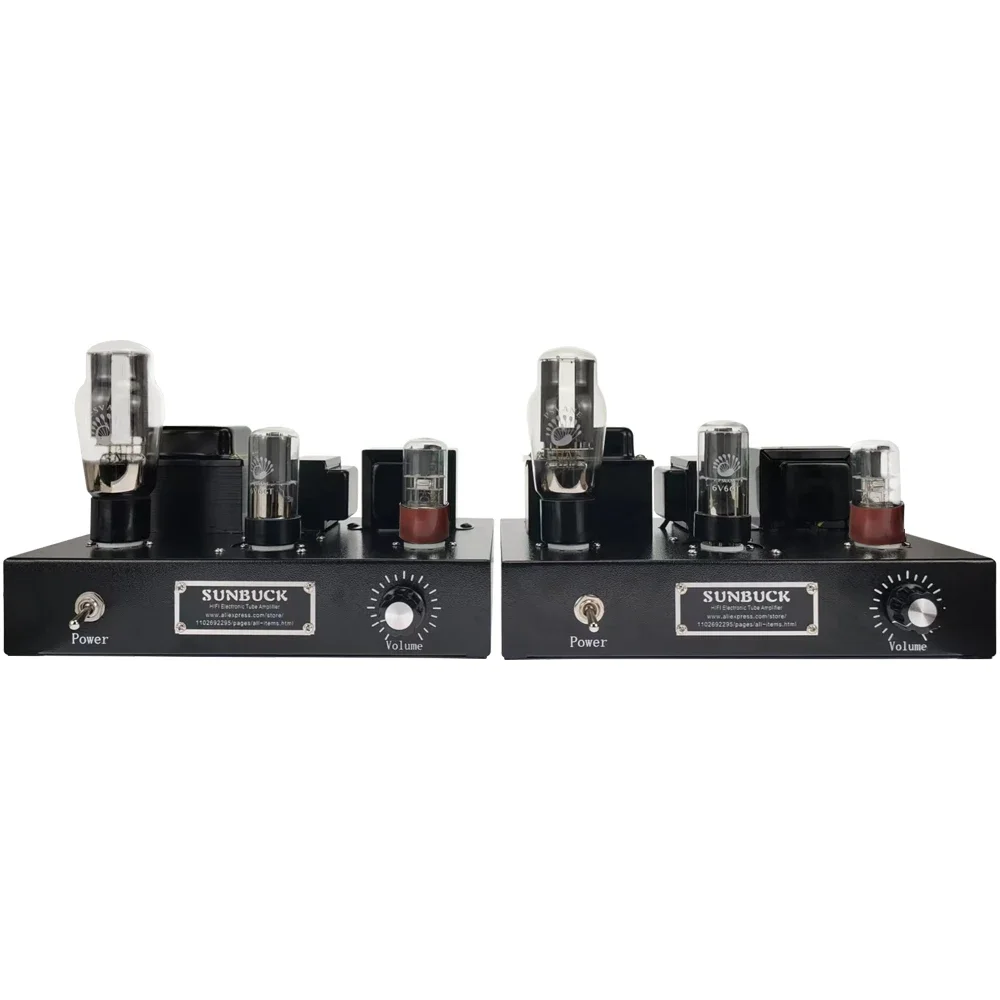 SUNBUCK Manual Point to Point Welding 6V6 5U4G 6SN7 Electronic Tube 6W Stereo 2.0 Single Ended Class A Vacuum Tube Amplifier