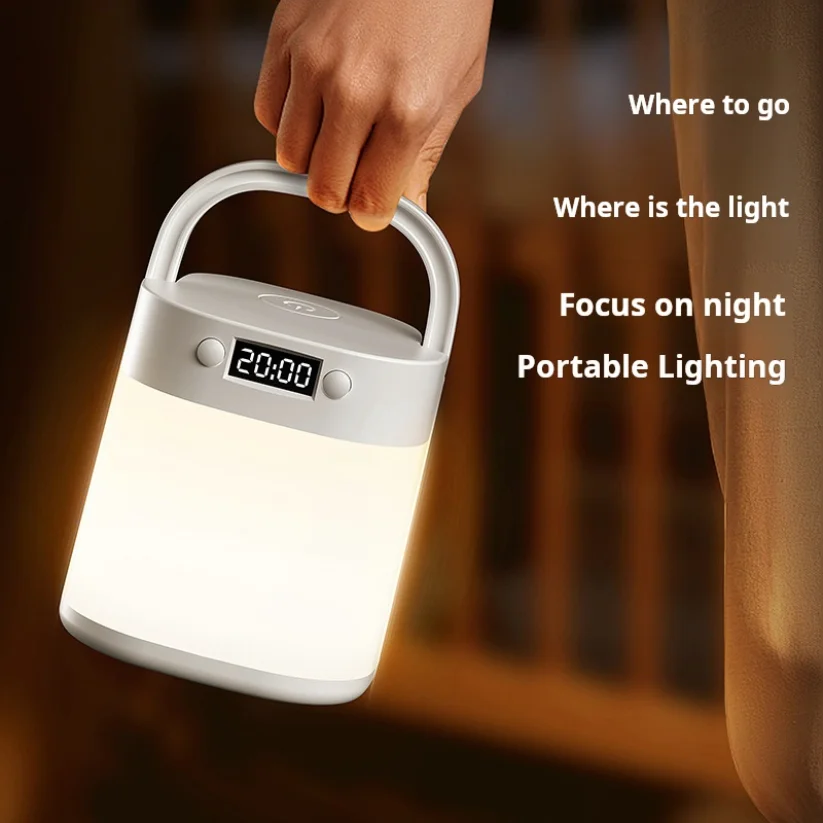 Настенные часы-светильник, ночное освещение, креативный зарядный светильник