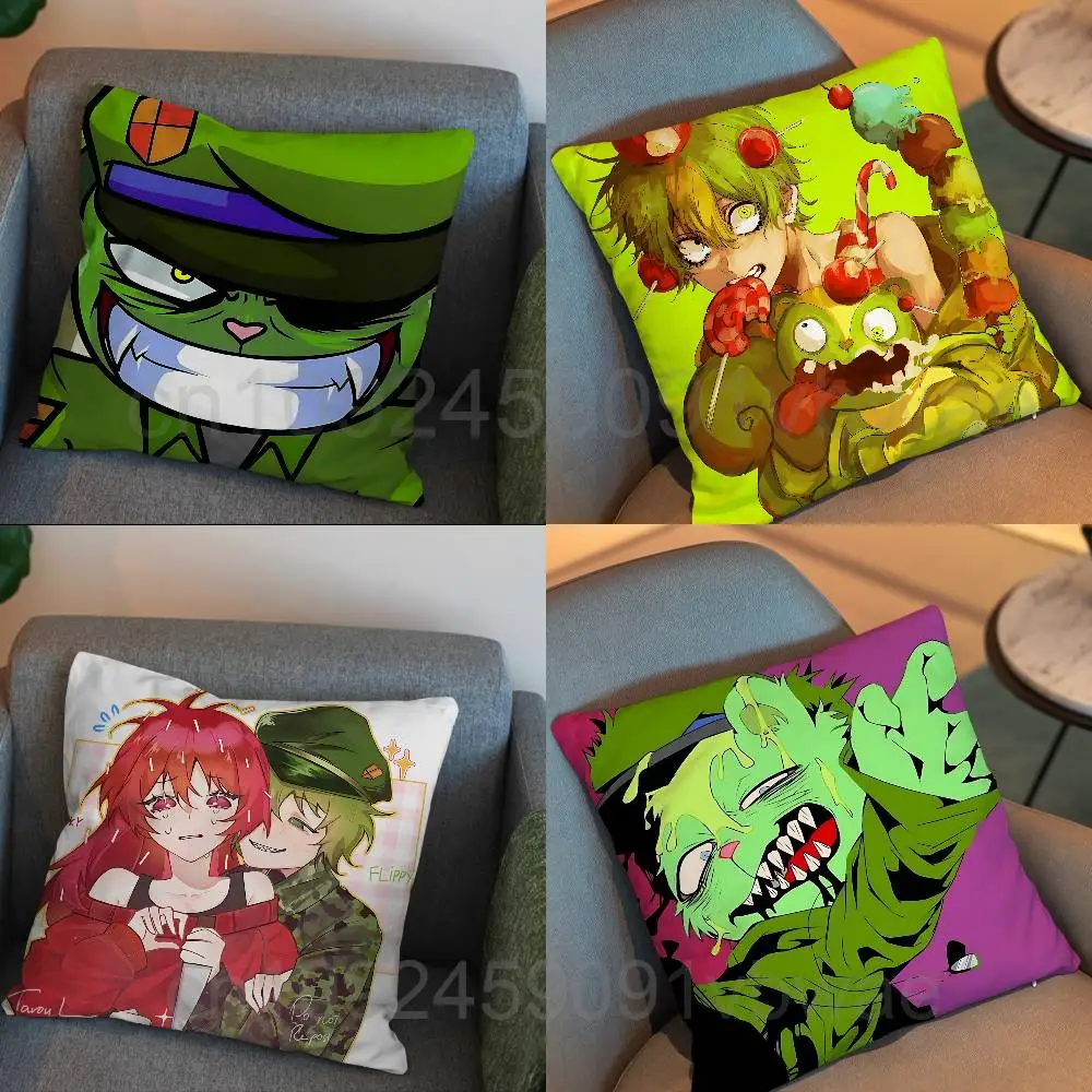 This is mine cute Tree Friends Pillow Case Pillow Case Living Room Sofa Cushion Cover Suitable For Home Bedroom Room Decoration