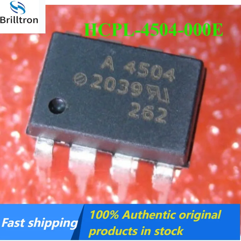 5/50PCS  100% New original HCPL-4504-000E HCPL-4504 Screen printing:A4504 Package:DIP8 In-line optoisolator optocoupler