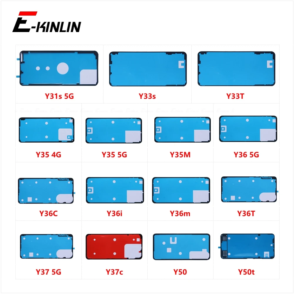 Rear Sticker Back Cover Adhesive Rear Door Glue Tape For Vivo Y31s Y33s Y33T Y35 Y35M Y36 Y36C Y36i Y36m Y36T Y37 Y37c Y50 Y50t