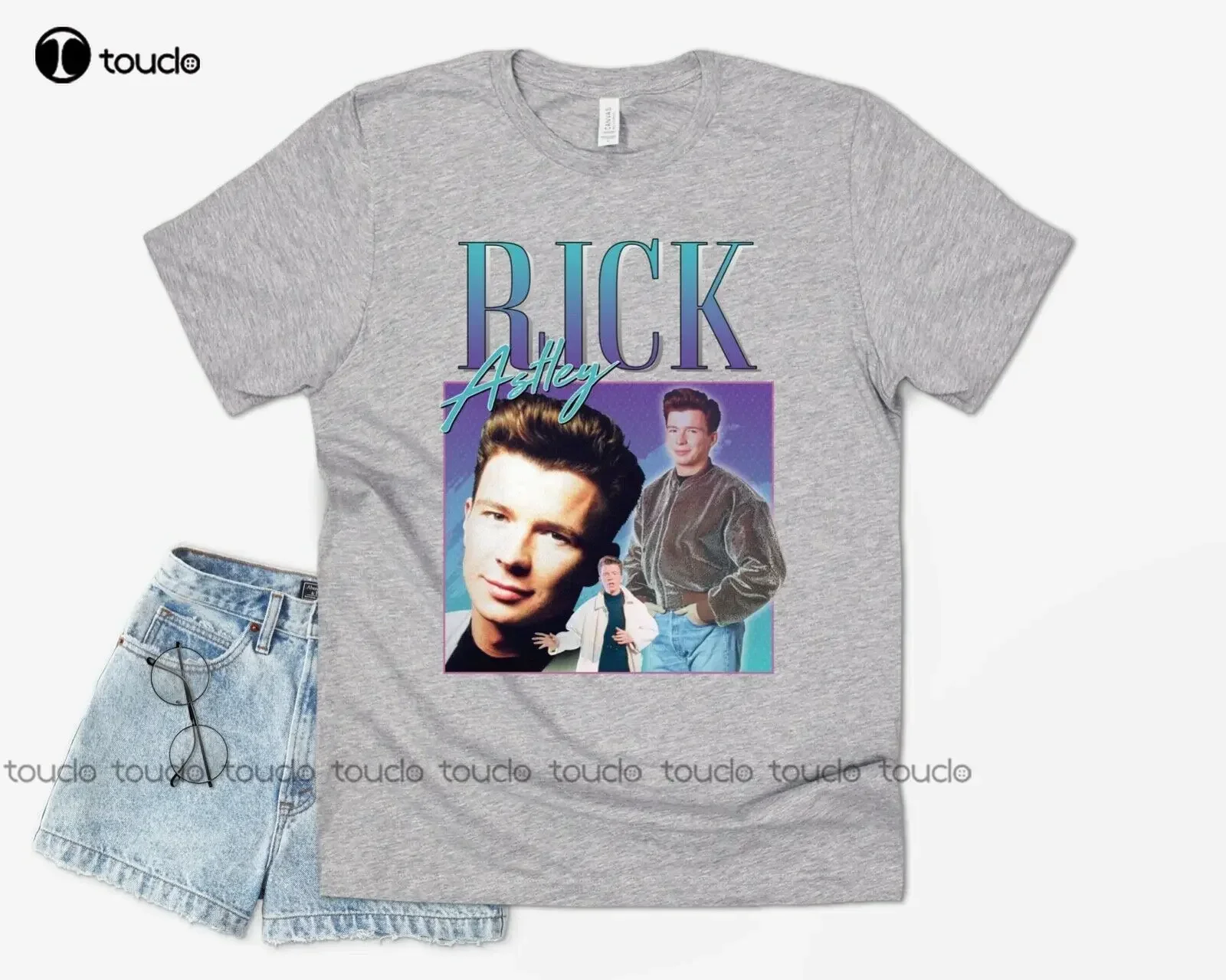Rick Astley  T-shirt Tee Funny UK Music Icon Legend 90's 80's Retro Meme boys shirts Custom aldult Teen unisex xs-5xl