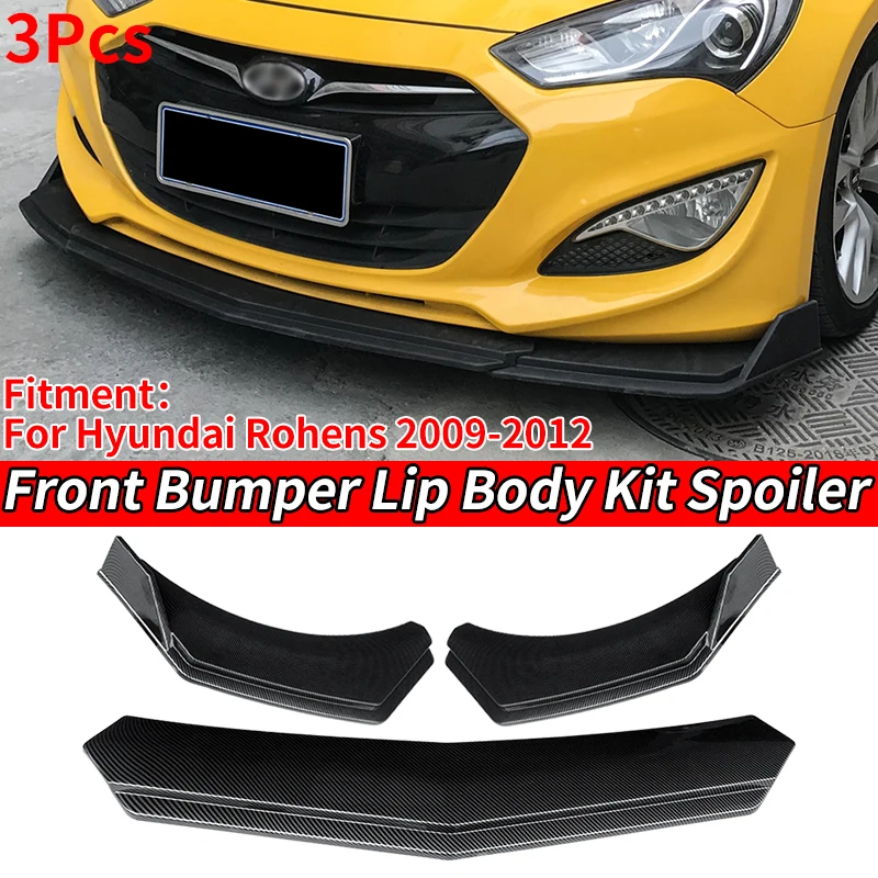 Car Exterior Accessories Front Shovel Track Grid Three-Stage Sports Front Shovel Modified Surround For Hyundai Rohens 2009-2012