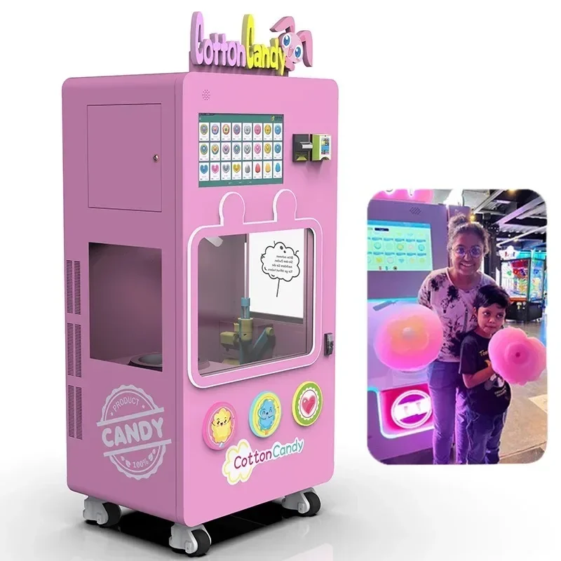 Cotton Candy Machine Automatically Touch Screen Fancy Cotton Candy Floss Machine Multi Fancy Event Cotton Candy Machine for Kids