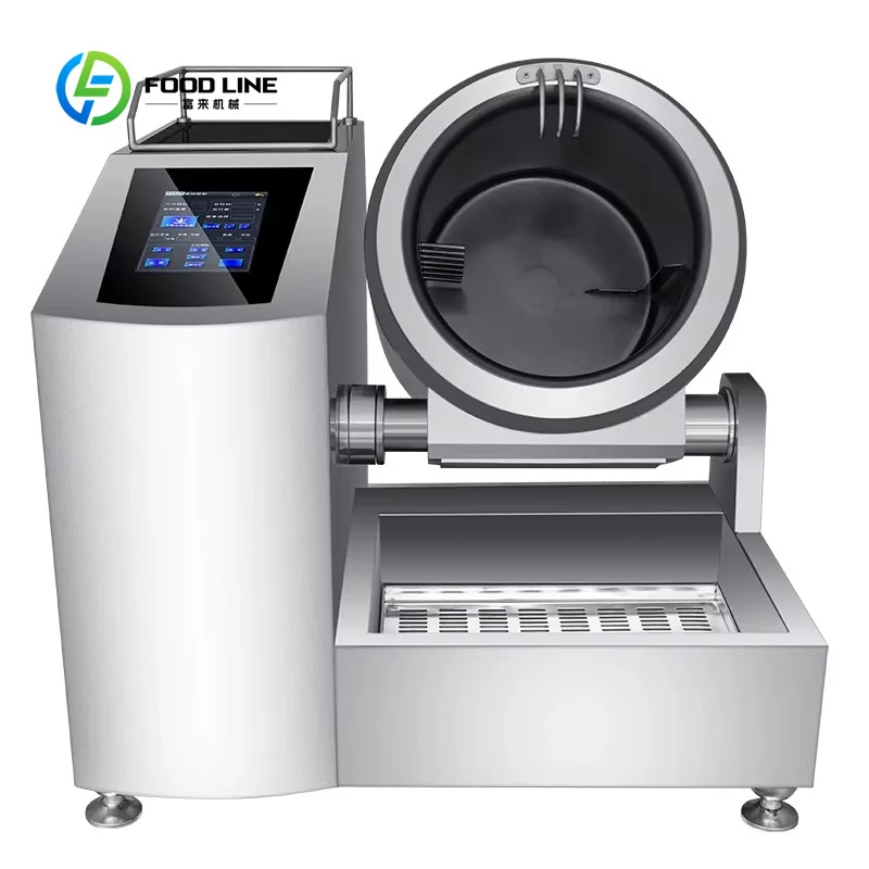Customized 12KW Intelligent Automatic Electric Stir Fry & Fried Rice Cooking Machine 80cm Cube Intelligent Cooking Robot
