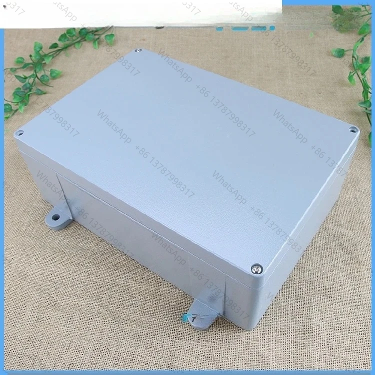 340 * 235 * 120 aluminum die-casting waterproof box, metal shell with ears, metal junction box, outdoor cable box